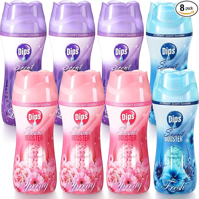 8 Pack in Wash Scent Booster Beads 73.6 oz Laundry Boosters Laundry Room Beads(Mixed Scent)