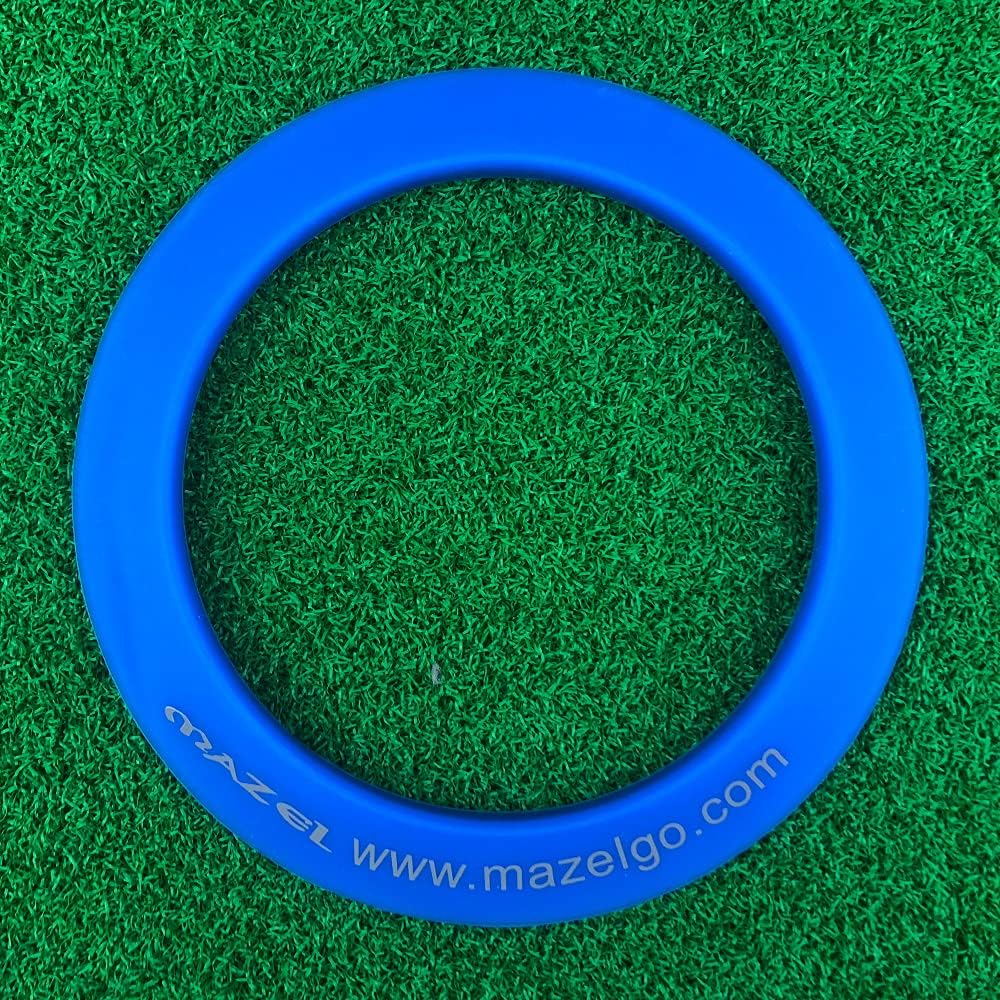MAZEL Golf Putting Cup/Ring for Training Aid Indoor & Outdoor - All-Direction Practice Hole Putting Accuracy Trainer