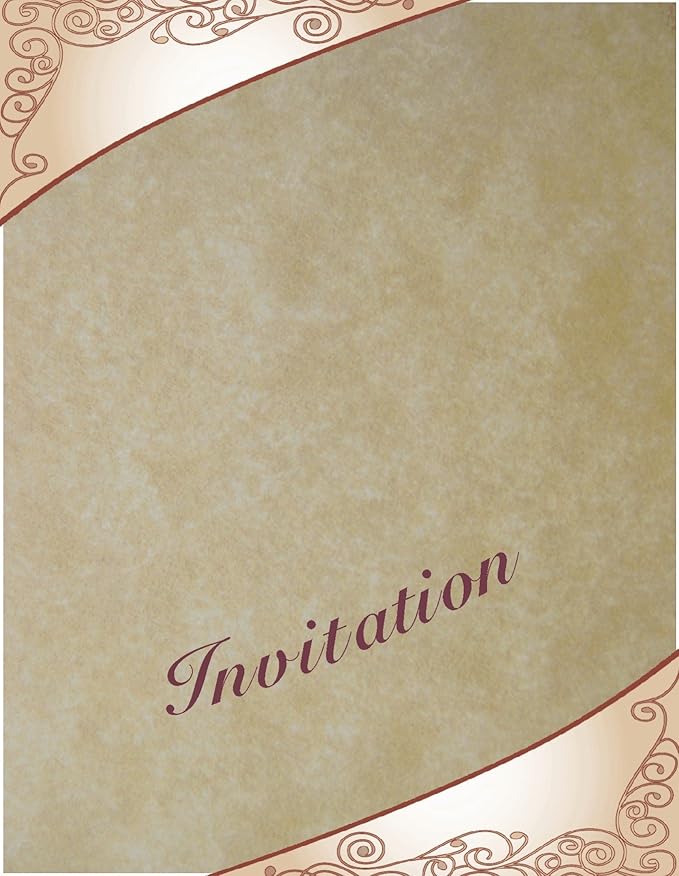 125 Old Age Parchment 65lb Cover Paper Sheets 4" X 9" (4X9 Inches) #10 Envelope Insert Size - Printable Parchment Semblance by The Pulp Process