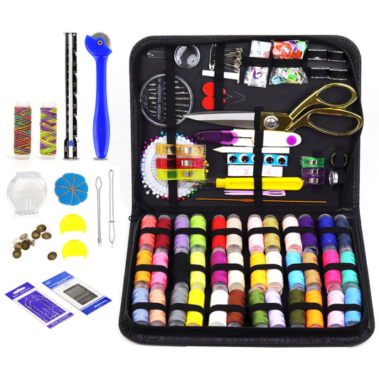 Sewing Kit for Adults, 238 pcs Sewing Accessories,38XL Thread Spools, Friendly for Beginner and Professional for Worker, Suitable for Travel, Home, School and DIY Gift, Needles,Emergency Sewing Kits