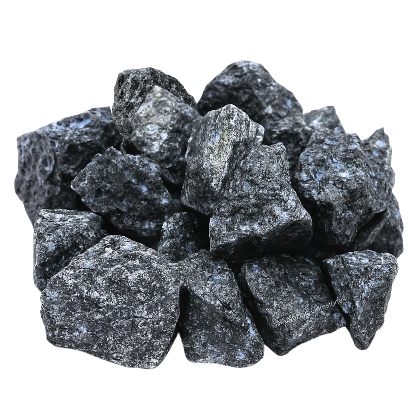 Amazing Gemstone Larvikite Raw Crystals and Healing Stones, Natural Rocks for Tumbling and DIY Raw Stones and Crystals (1 Piece)