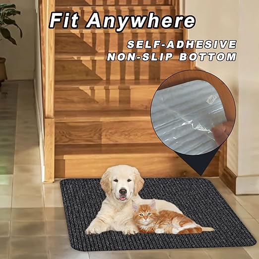 Stair Treads for Wooden Steps, Non-Slip Stair Runner Indoor Outdoor Stair Tread Mats Covers Pads, 31" x 31"Matching Staircase Step Runner for Elders, Kids and Dogs (31" X 31", Black)