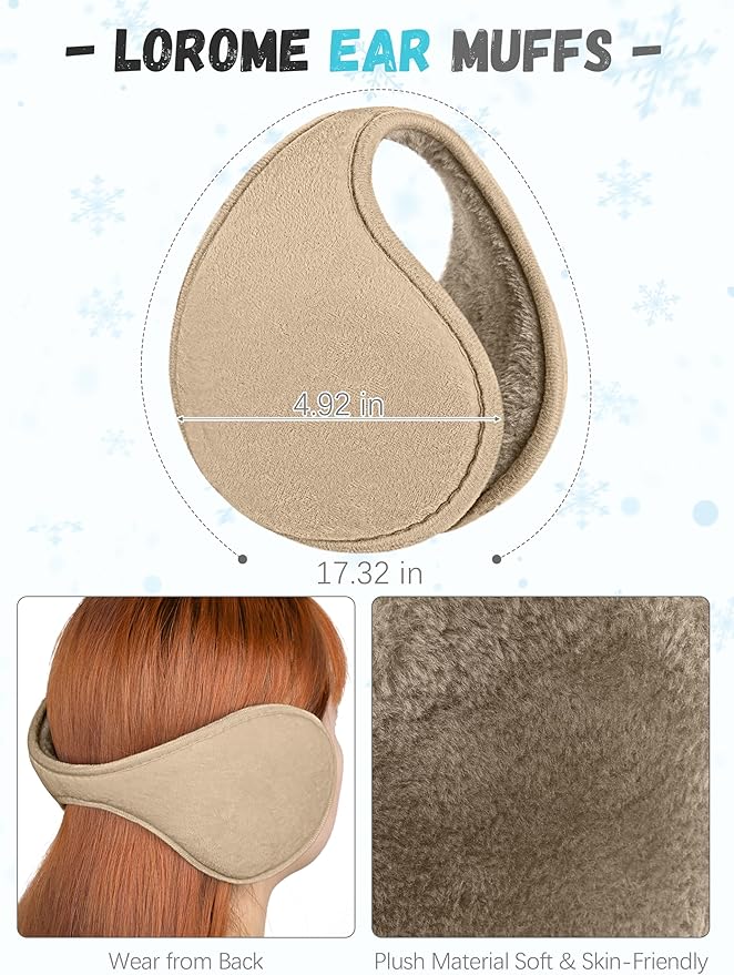 Winter Hat Scarf Gloves and Ear Warmer, Warm Knit Beanie Hat Touch Screen Gloves Set Winter Gifts Neck Scarves for Women