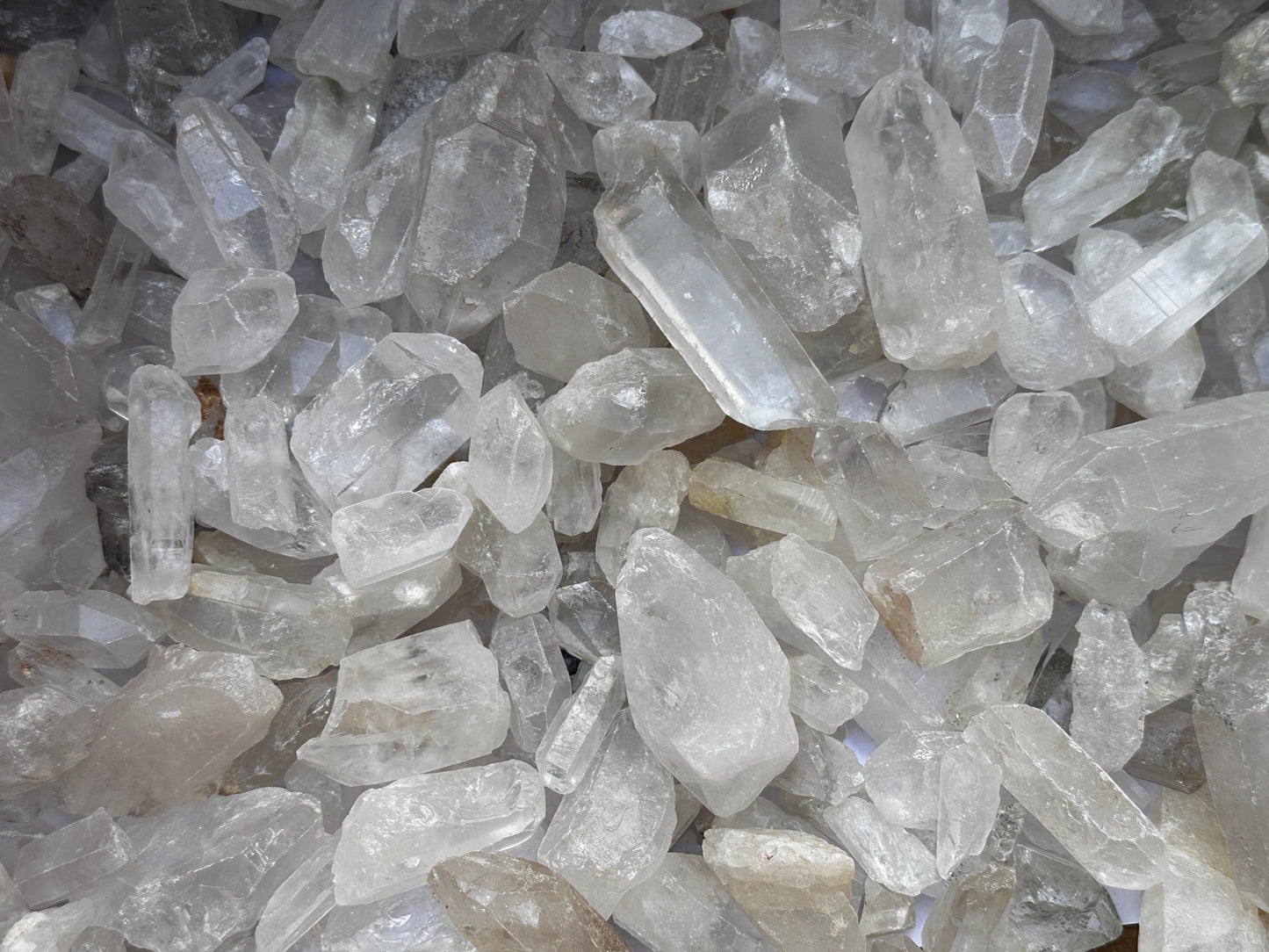 GAF TREASURES Wholesale Raw Clear Quartz Points, Natural Clear Quartz Points, Clear Quartz Points Healing Crystals (1 Pound)