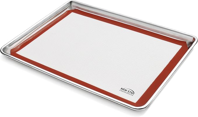 New Star Foodservice 36596 Commercial Grade Silicone Baking Mat Non-Stick Pan Liner, 17 x 25 inch (Full Size)