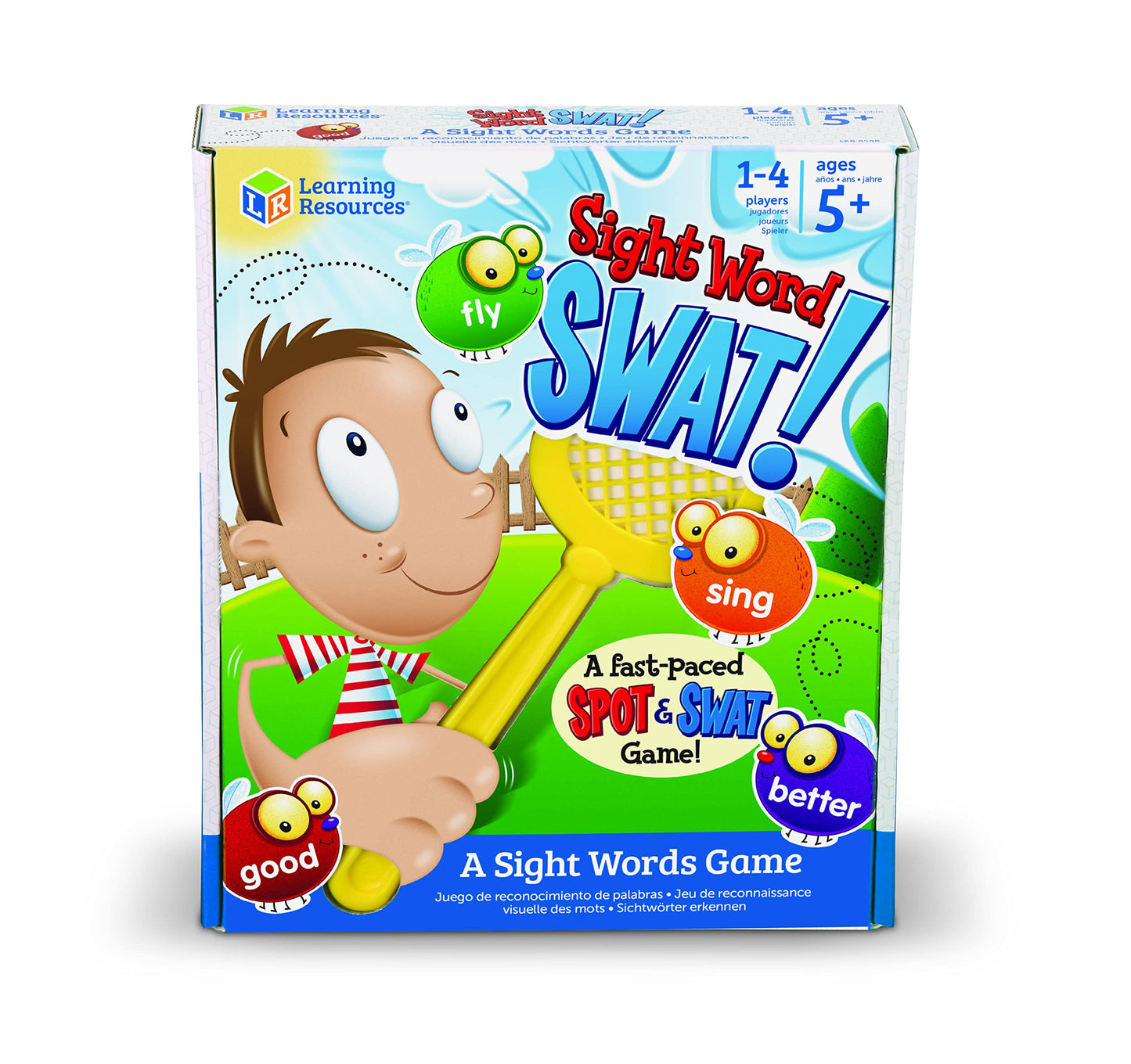 Learning Resources Sight Word Swat A Sight Words Game - Phonics Flash Cards, Board Games for Kids, Montessori Spelling , Homeschool, Classroom Must Haves, Teacher Supplies, Gifts for Boys and Girls