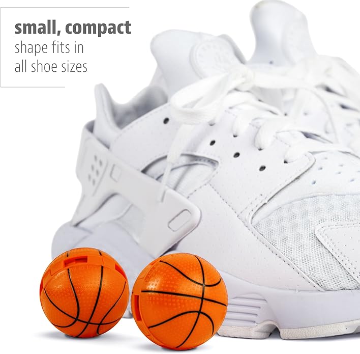 Sneaker Balls Odor-Fighting Shoe Fresheners, Eliminates Unpleasant Smells, Perfect For Sneakers, Gym Bags, Gear Bags, Drawers, Lockers, And More!, Baseball, 2 Pack