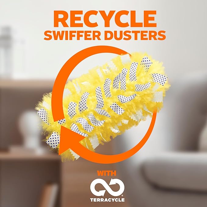 Swiffer Dusters Refill for cleaning, Feather & Microfiber Duster Alternative, Unstopables Fresh Scent, (4x6ct)