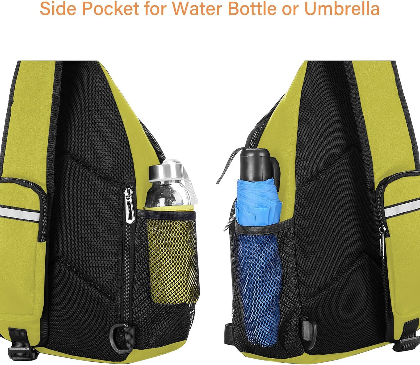 MOSISO Sling Backpack Bag, Crossbody Shoulder Bag Travel Hiking Daypack Chest Bag with Front Square Pocket&USB Charging Port