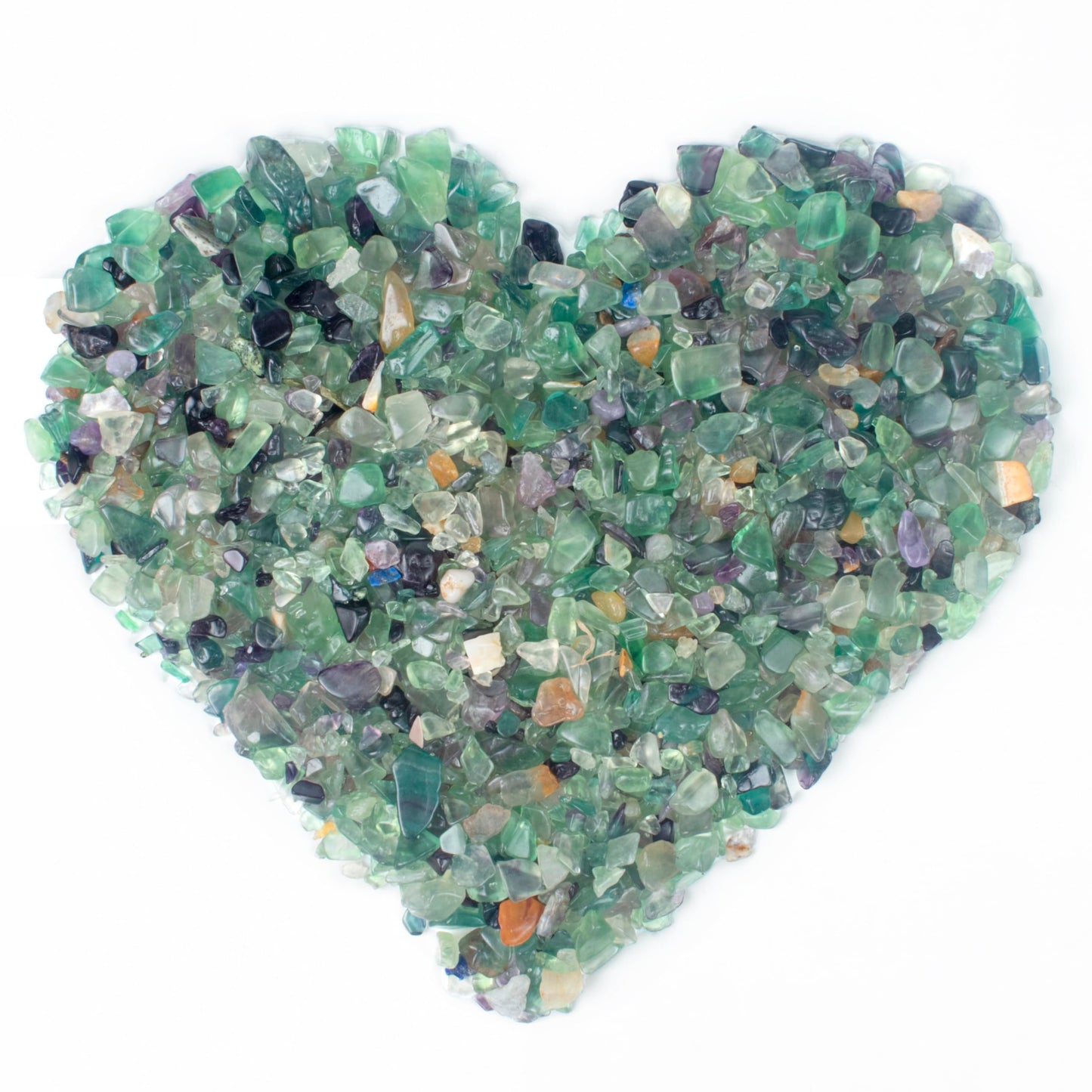 Crocon 1 LB Crushed Fluorite Chips Bulk Stones Natural Quartz Pieces Irregular Shape Gemstones for House Warming Gifts New Home and Chakra Healing Crystals Home Dcor Gifts for Women