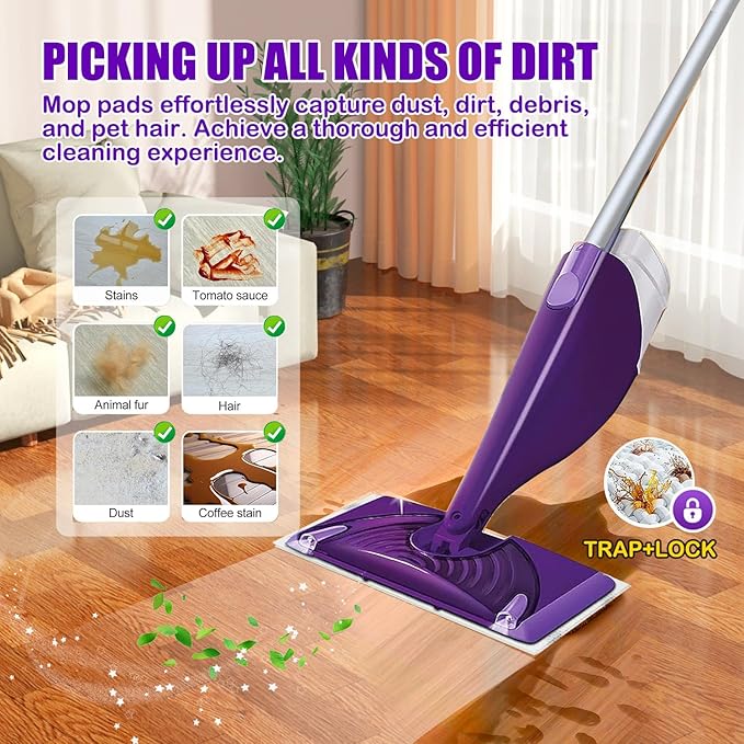 50 Pack Wet Jet Refill for Swiffer WetJet Mop - Wet Jet Pads for All-Purpose Multi Surface Hardwood Floor Cleaning, for Swiffer Wet Pads Refill, Super Absorbent | Strong Stickiness