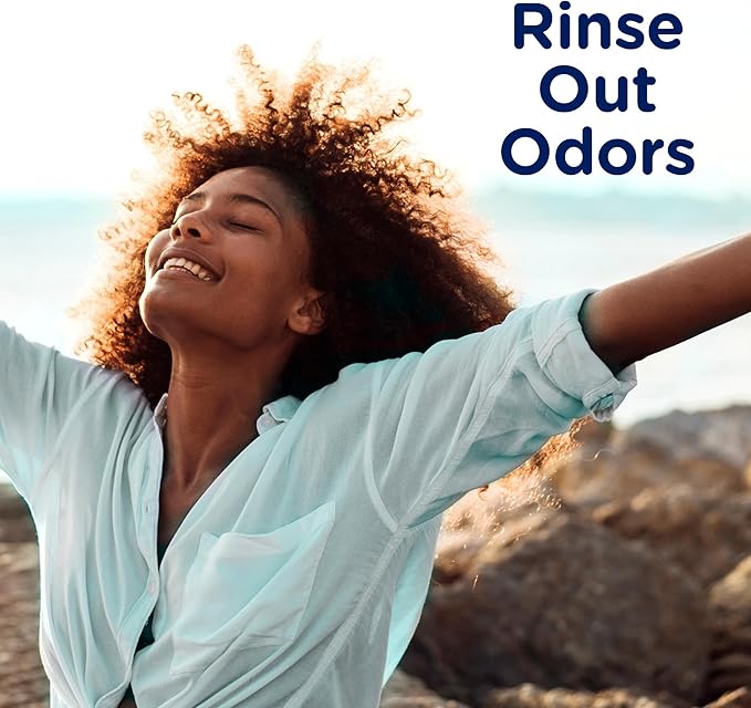 Downy Rinse Laundry Odor Remover, Cool Cotton Scent, Fabric Softener and Laundry Odor Removal Rinse, Fights Odors at the Source, HE Compatible, 48 Fl Oz