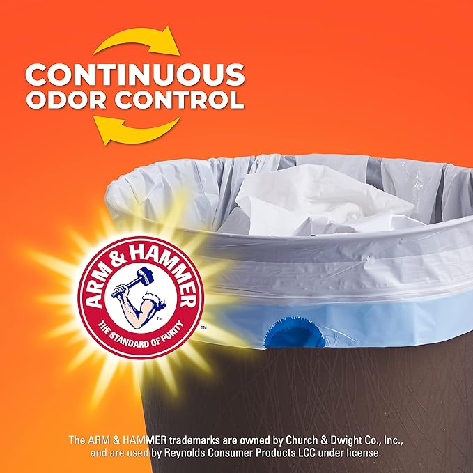 Hefty Small Trash Bags, Fabuloso Scent, 4 Gallon, 34 Count