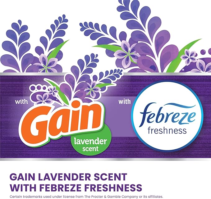 Glad ForceFlex Tall Kitchen Drawstring Trash Bags, 13 Gal, Gain Lavender, 110 Ct (Package May Vary)