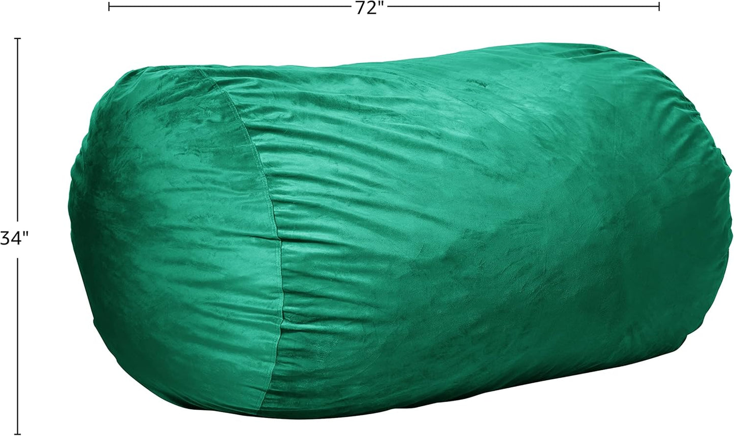 Sofa Sack Bean Bag Chair Cover, 6-Feet, Aqua Marine