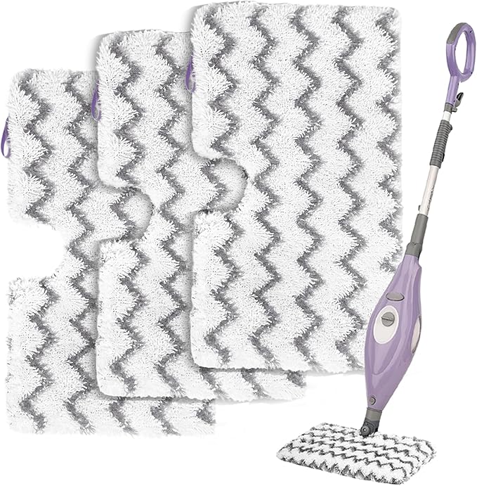 Steam Mop Replacement Pads for Shark S3500 Series S3501 S3601 S3550 S3801 S3901 SE450 S3601D S3901D S2901 S2902 Microfiber Steam Pocket Mop Pads Washable, 3 Pack