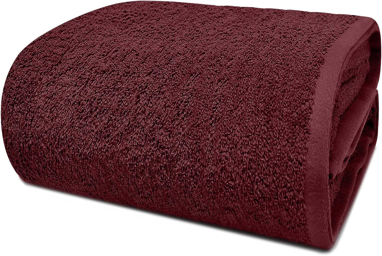 DAN RIVER Pack of 1 Bath Sheet 40x80 Inches, Jumbo Bath Towels, Soft and Absorbent Extra Large Towels - Pomegranate