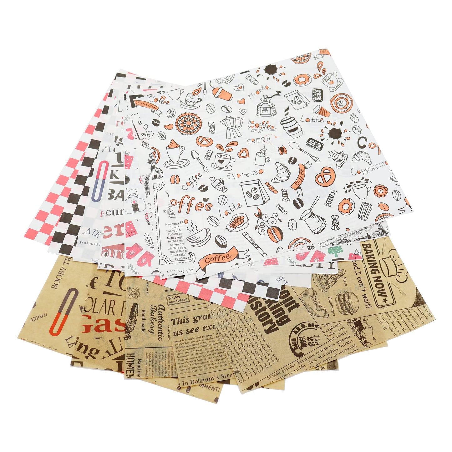 Premium Deli Paper 12"x12"- 200 Pack - Water & Grease Resistant, Greaseproof Liners for Food Boats - Pre Cut Deli Sandwich Wrappers - Food Basket Sheets for BBQ, Picnic, Tray Liner