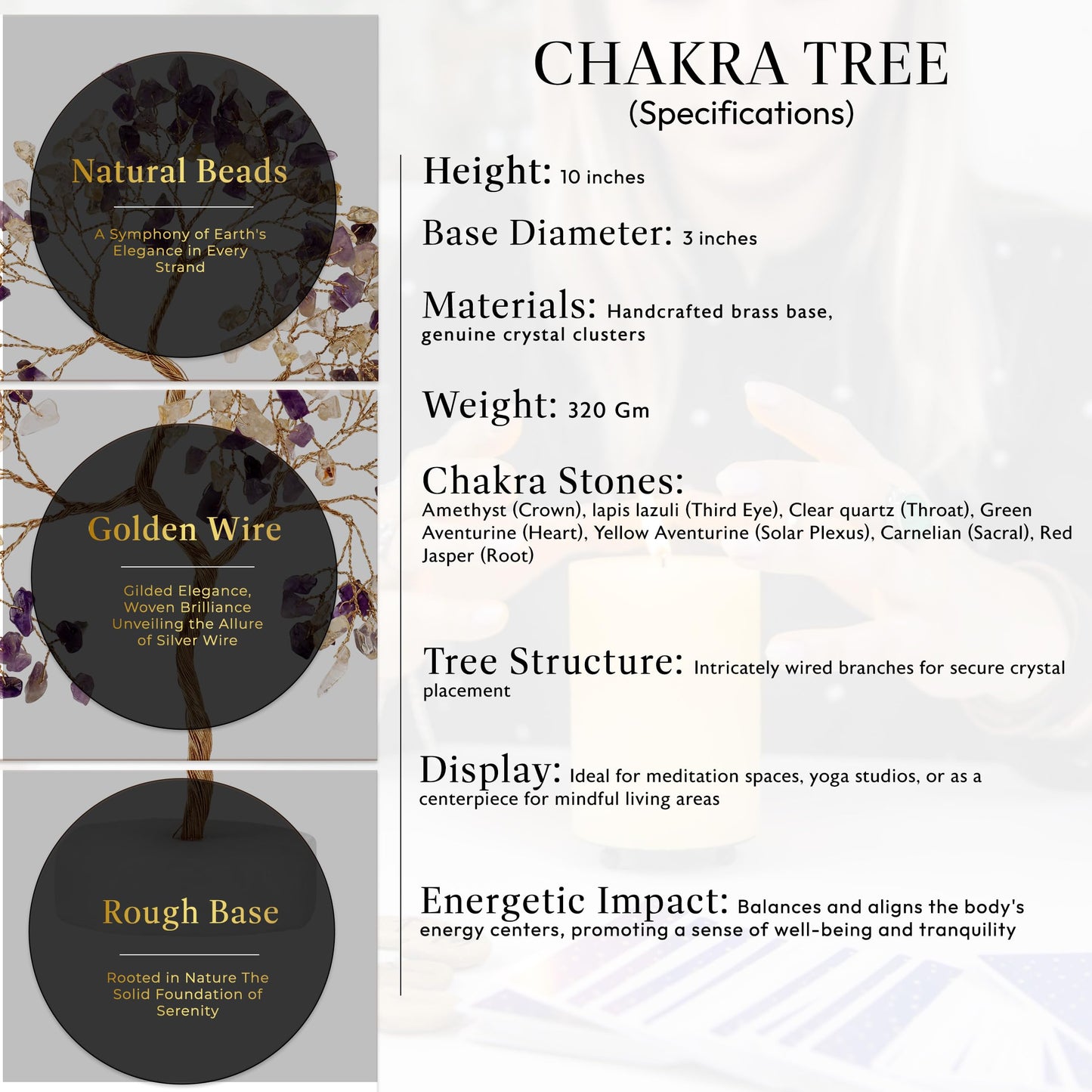 Amethyst and Citrine Gemstone Tree, Crystals and Healing Stones, Crystal Tree for Positive Energy, Tree of Life, Clever Birthday Gifts, Chakra Tree, Tree of Life Decor, Thoughtful Gifts for Women