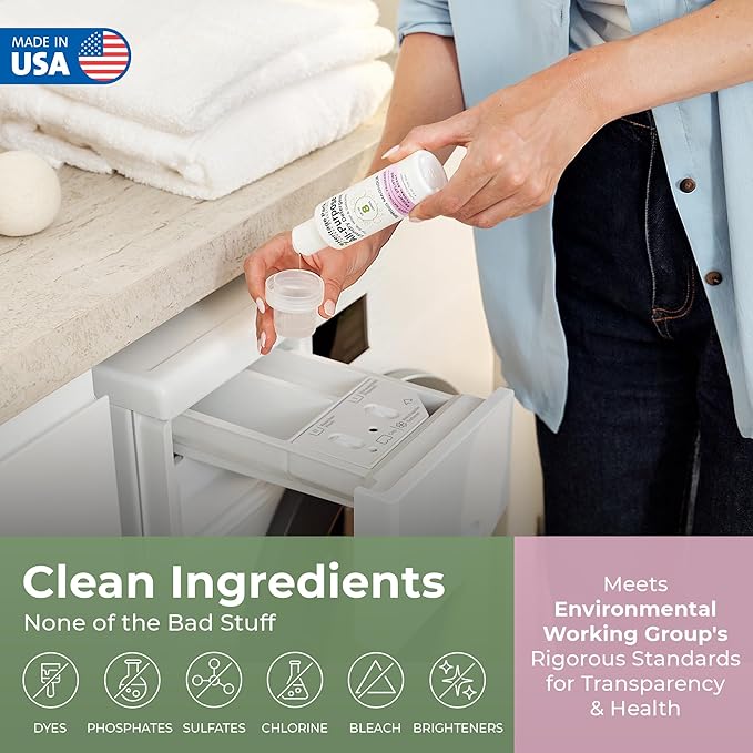 Heritage Park Luxury Laundry Detergent | Dermatologist Tested Plant based Natural & Enzyme Laundry Detergent | Sensitive Skin Friendly - Spring Magnolia (4 fl oz Trial Size)