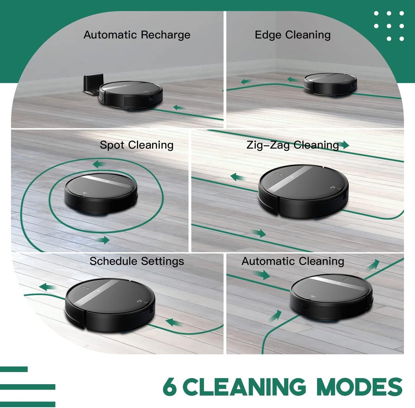 Robot Vacuum and Mop Combo, App/Alexa Control, Smart Robot Vacuum Cleaner, Ultra-Thin, Automatic Recharge Robotic Vacuum Cleaner for Pet Hair/Carpet/Hard Floor