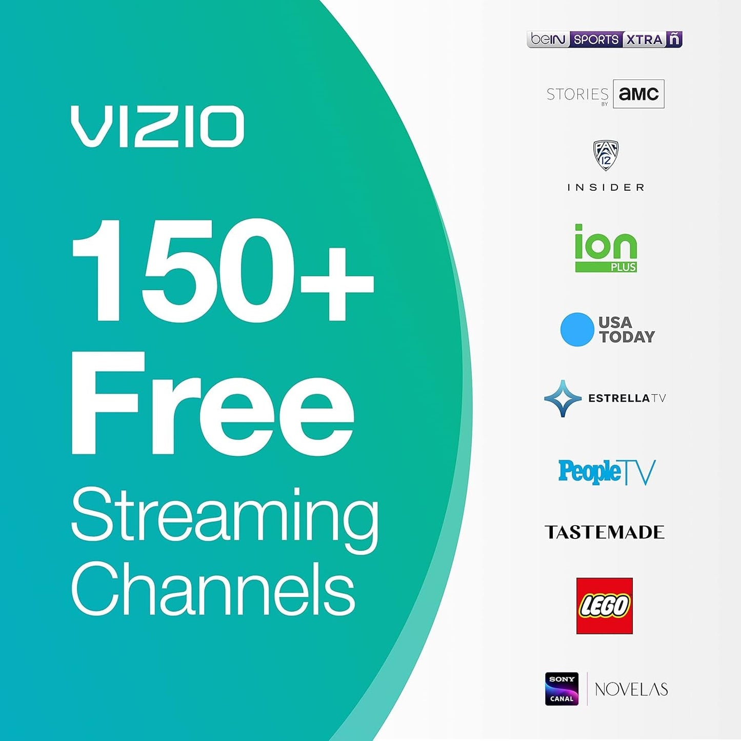 50 Inch 4K Smart TV, V-Series UHD LED HDR Television with Apple Airplay and Chromecast Built-In