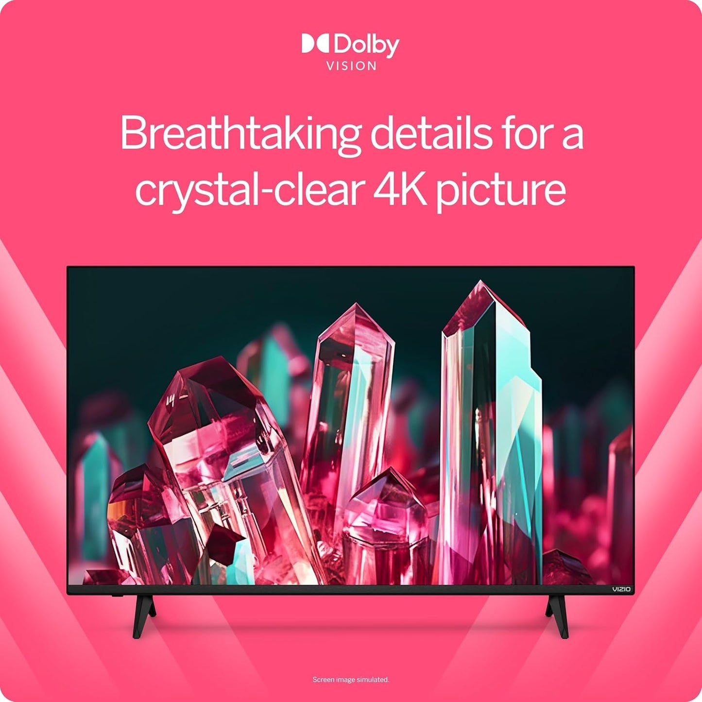 55-Inch V-Series 4K LED HDR Smart TV W/Dolby Vision, Wifi 6E, Bluetooth Headphone Capable, Gaming Engine & Alexa Compatibility, V555M-K01, 2023 Model