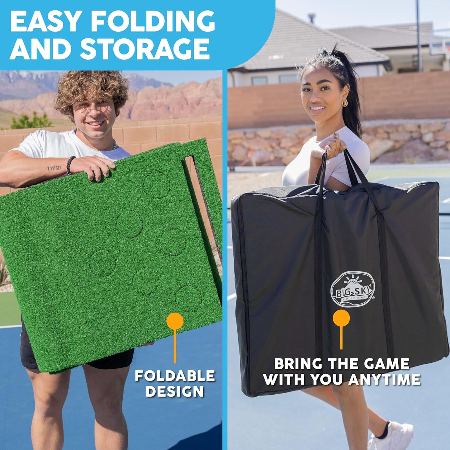 MD Sports Big Sky Putting Green Golf Training Games Pong Style, Perfect for Golf Game Practice
