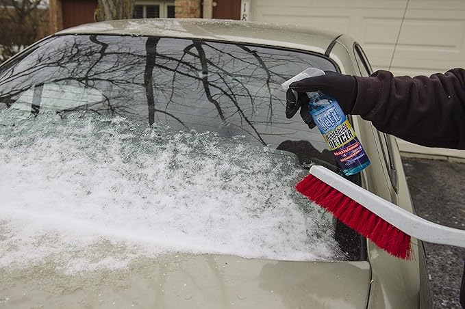 E·Z·R Windshield De-Icer. Melt it! Instantly Melts Ice & Winter Frost For Car Windshields, Windows, Mirrors, Key Locks, & Latches, Snow Melting Defrost Liquid For Car Window Cleaner, 17 Fl Oz, 2-Pack