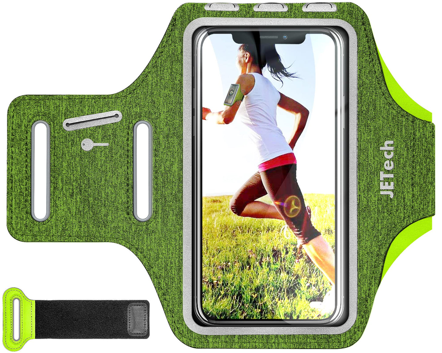 Jetech Phone Armband Holder With Key Holder And Card Slot, Upto 6.2 Inch, Iphone 16E/16/15 Pro/15/14 Pro/14/13 Pro/13/12, For Ga