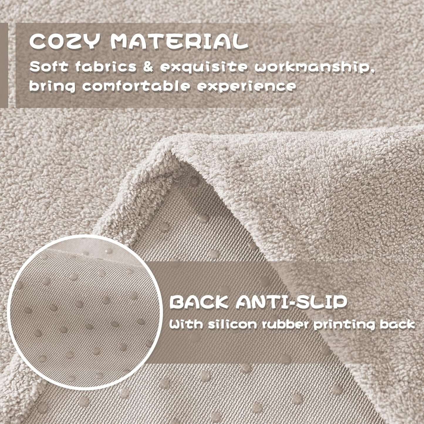 MYSKY HOME Couch Cover Sofa Covers for 3 Cushion Couch, Ultra - Soft Dog Couch Covers Protector for Sectional Sofa, Non Slip Sofa Slipcover Furniture Protector for Pet, 91" x 118", Oat
