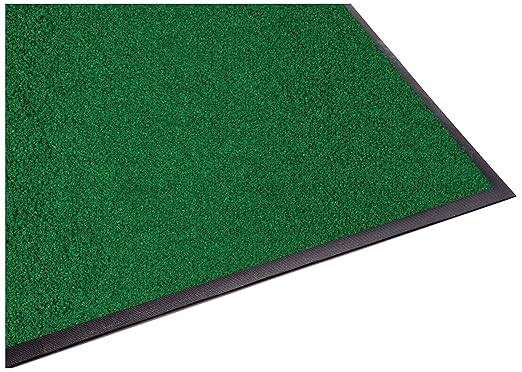 Guardian Platinum Series Indoor Wiper Floor Mat, Rubber with Nylon Carpet, 4'x18', Green