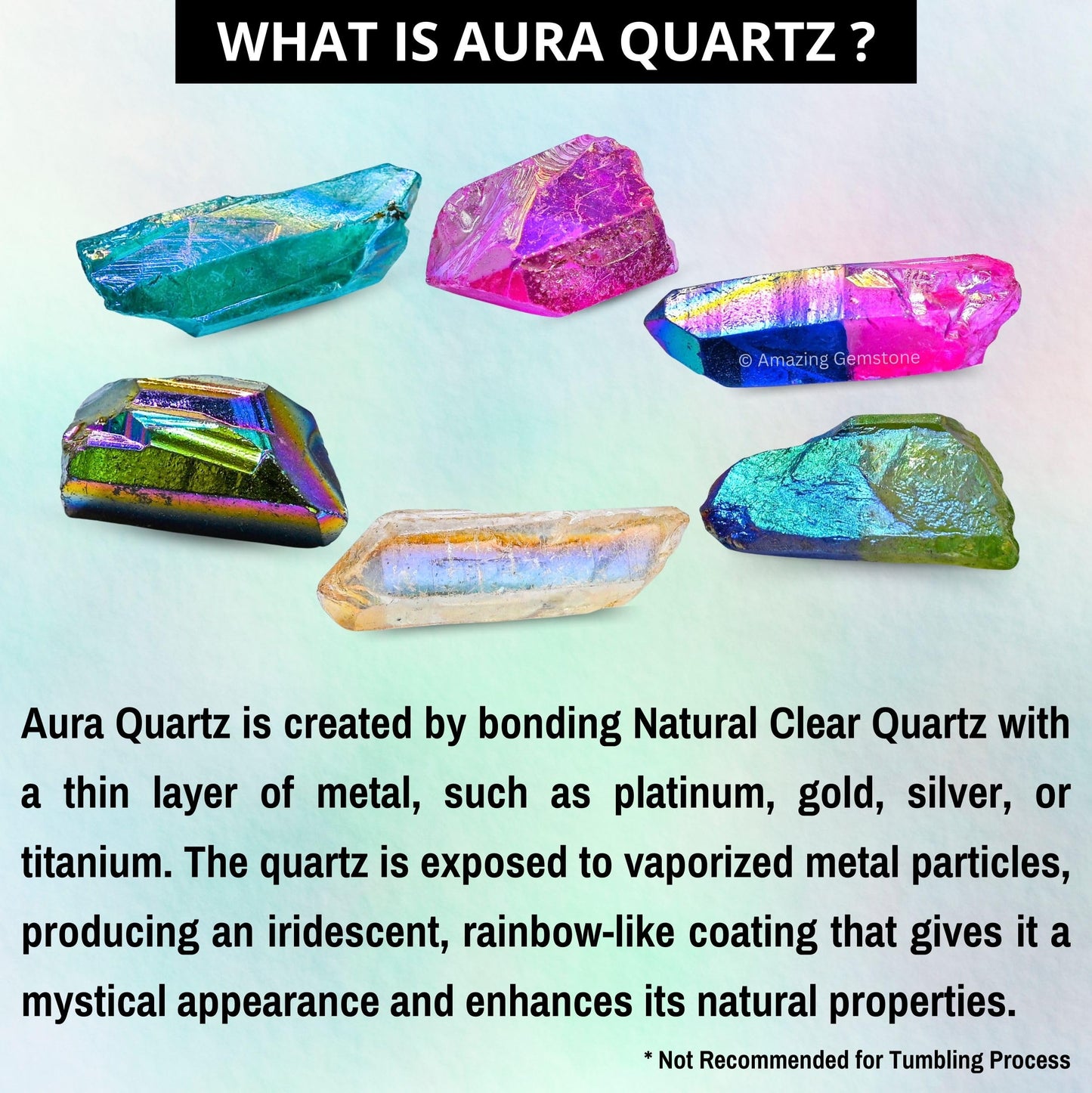 Amazing Gemstone 2 Pieces Rose Aura Quartz Raw Pencil Points Crystals and Healing Stones, Natural Rocks for Meditation and DIY Raw Point Stones and Crystals