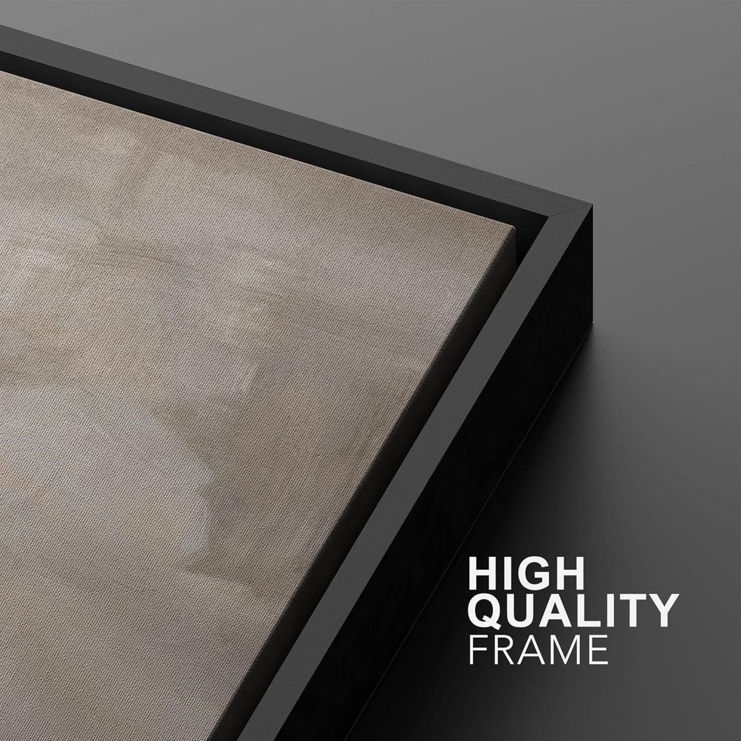 SIGNWIN Framed Canvas Print Wall Art Textured Abstract Earthy Beige Tones Illustrations Modern Art Decorative Contemporary for Living Room, Bedroom, Office - 16"x24"x2 Black