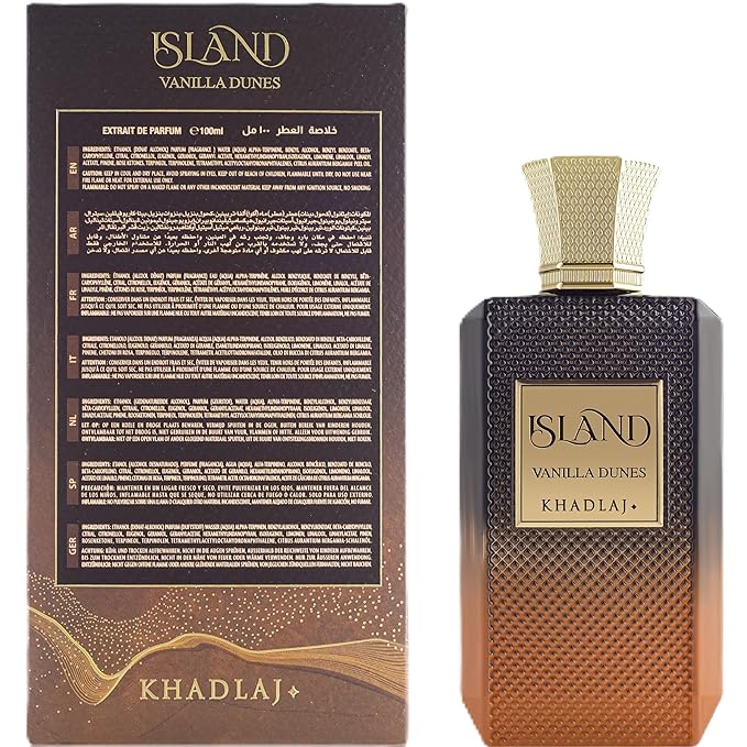 Khadlaj Island Vanilla Dunes Extrait De Parfum Spray, 3.4 Ounce (Unisex)
