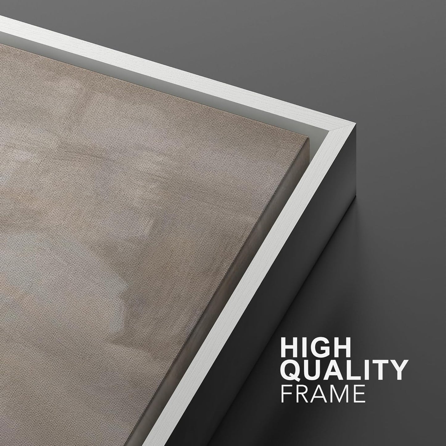 SIGNWIN Framed Canvas Print Wall Art Textured Abstract Earthy Beige Tones Illustrations Modern Art Decorative Contemporary for Living Room, Bedroom, Office - 16"x24"x2 White