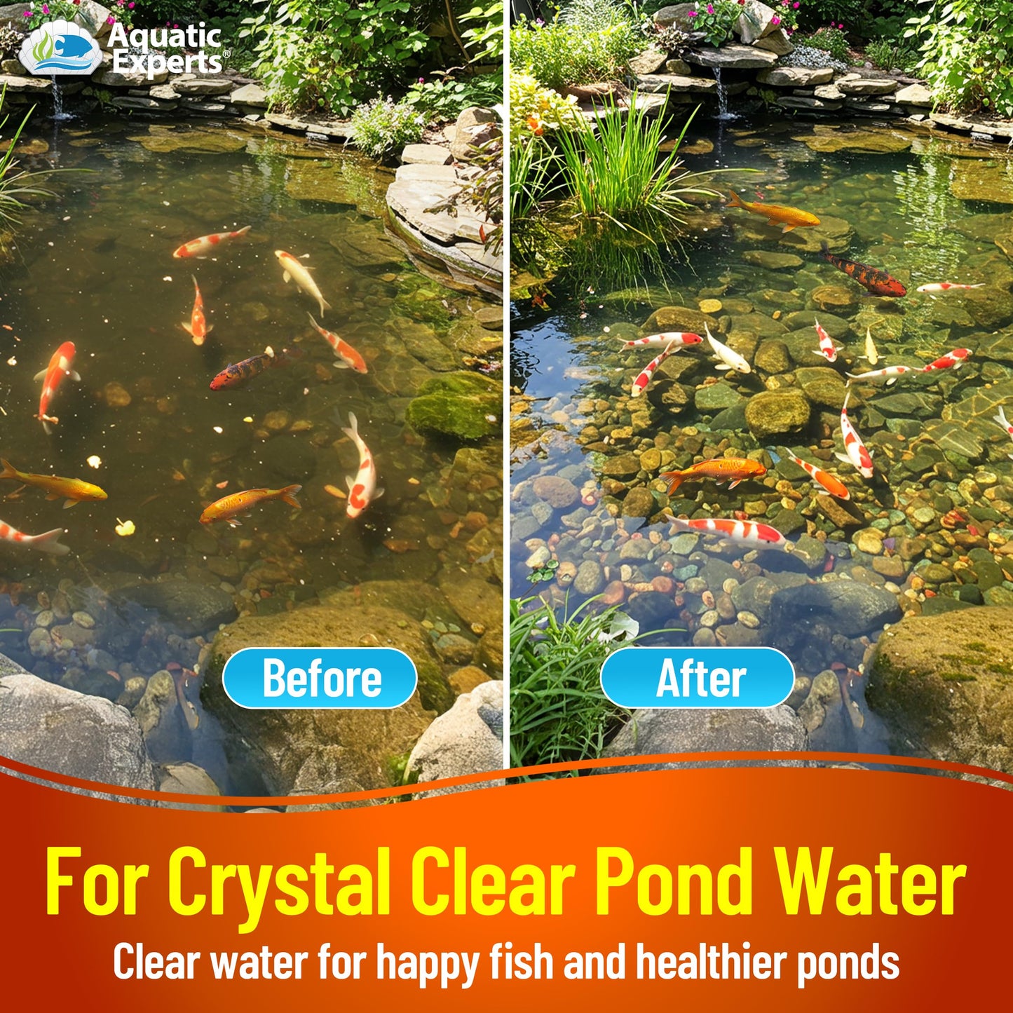 Aquatic Experts Cream COARSE Pond Filter Pad - 2 inch Thick - Bulk Roll Water Garden Filter Pond Media - Made in USA, (18 inch by 36 inch)