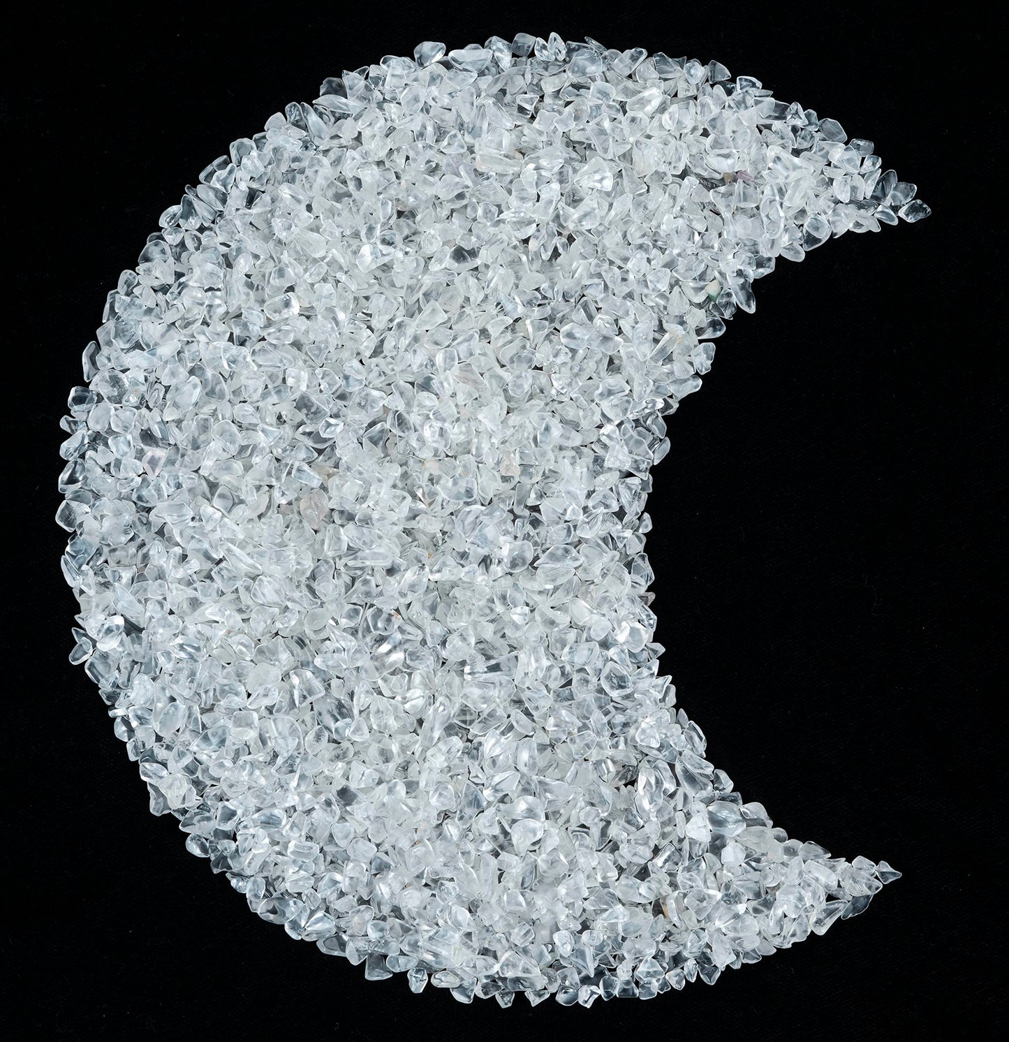 Crocon Clear Quartz polished Chips Bulk Natural Stone chip Gemstone Tumbling Cabbing Polishing Gem Mining Chakra Balancing Reiki Healing Good Luck Home Office Decor Weight :-1/2Lb Approx