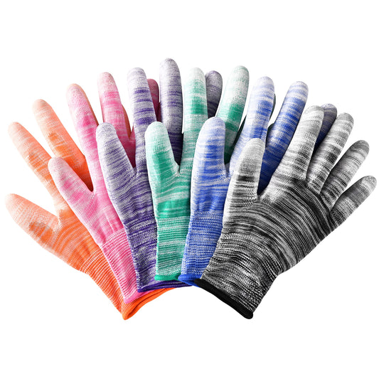 Nimalpal 6 Pairs Gardening Gloves for Women and Men Breathable Work Garden Gloves