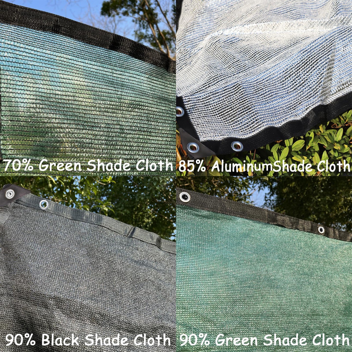 90% Green Colored Shade Cloth 6 ft X 10 ft, Heavy Duty HDPE Mesh Sun Shade Tarp with Grommets for Garden Greenhouse Pergola Patio Plant Kennel UV Protection