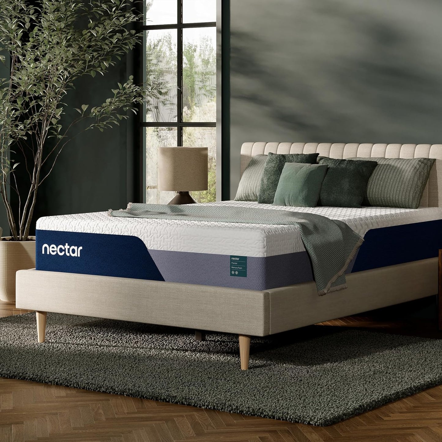 Nectar Premier 13” Cal King Mattress - Medium Firm - Contouring Memory Foam - Cooling Upgrade - 2” Pressure Relief Layer - Mattress in a Box - 365-Night Trial & Forever Warranty