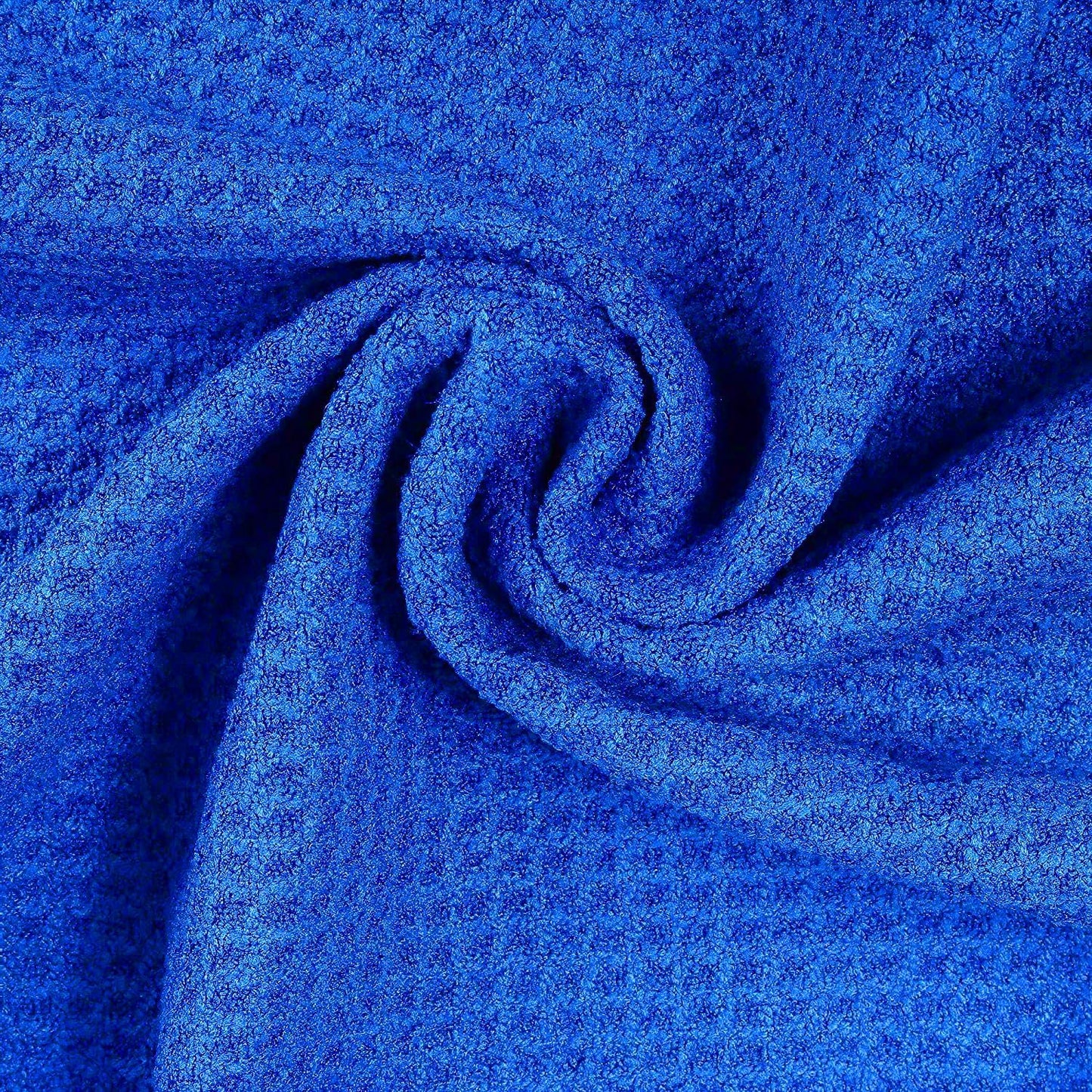 ATTRACTIVE Golf Towels, Microfiber Waffle Pattern Towels - Golf Club Brush with Cleaning (2 Blue Towel+Black Brush)