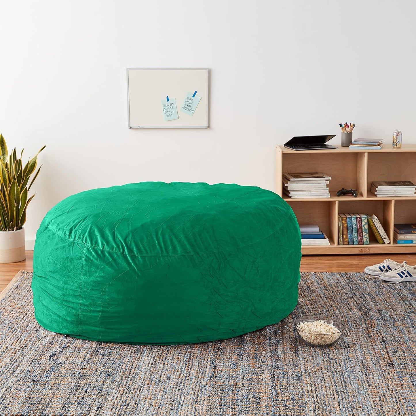 Sofa Sack Bean Bag Chair Cover, 6-Feet, Aqua Marine