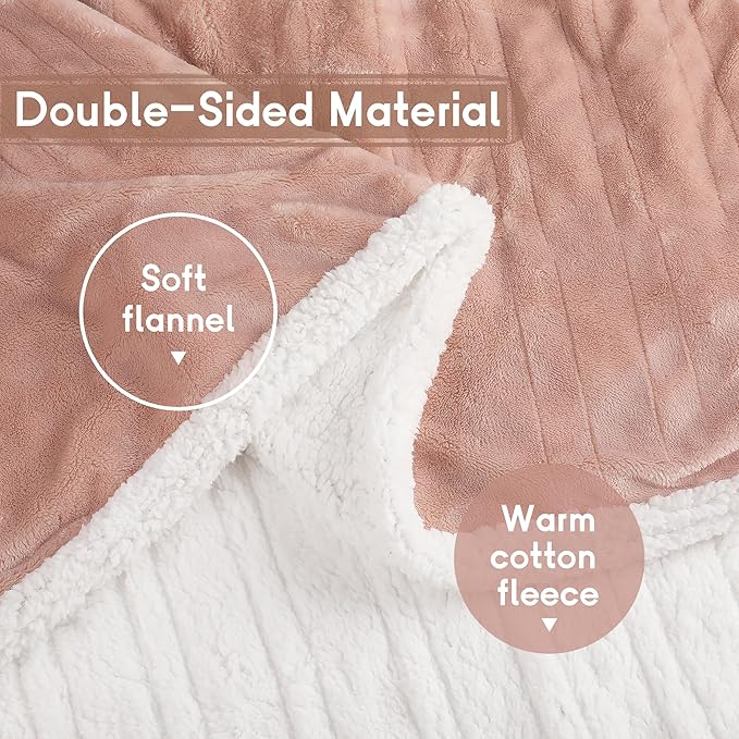 Heated Blanket Electric Blanket Queen Size 84''x90'' with 9 Heating Levels, 1-10 Hour Auto Shut Off, Machine Washable, Dual Controller Soft Warming Blanket for Couch, Bed, Office - Cozy Pink