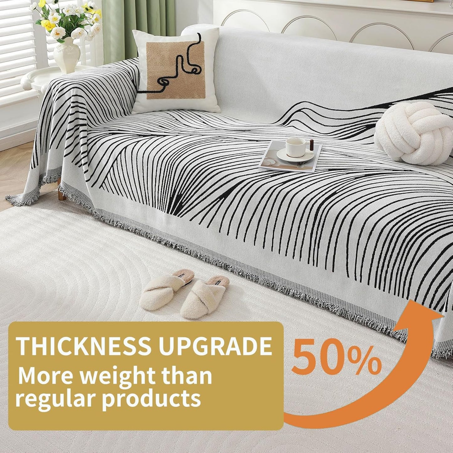Non Slip Sofa Covers Couch Covers for 2 Cushion Couch Sofa Pet Friendly Washable Couch Covers for Sofa, Soft Thick Sectional Couch Covers L Shape Furniture Protector for Kids, Dogs 71" X102"