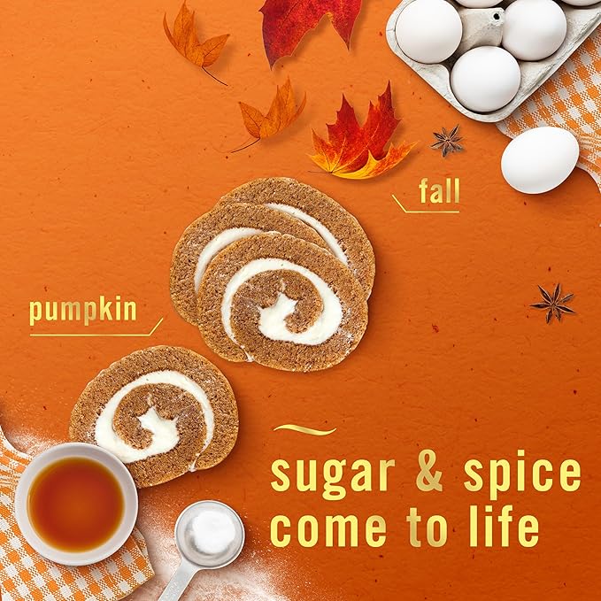 Febreze Plug In Air Freshener, Odor-Fighting Scented Oil Refill, Pumpkin Roll Scent, 4 Refill