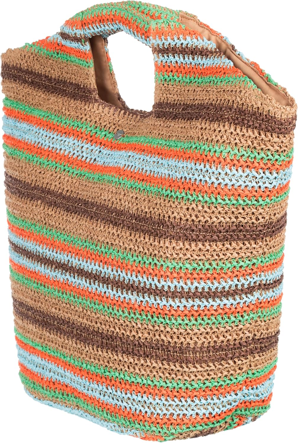 Roxy Women's Beach Tote Bag | Travel | Vacation | Straw | Lightweight | Breathable
