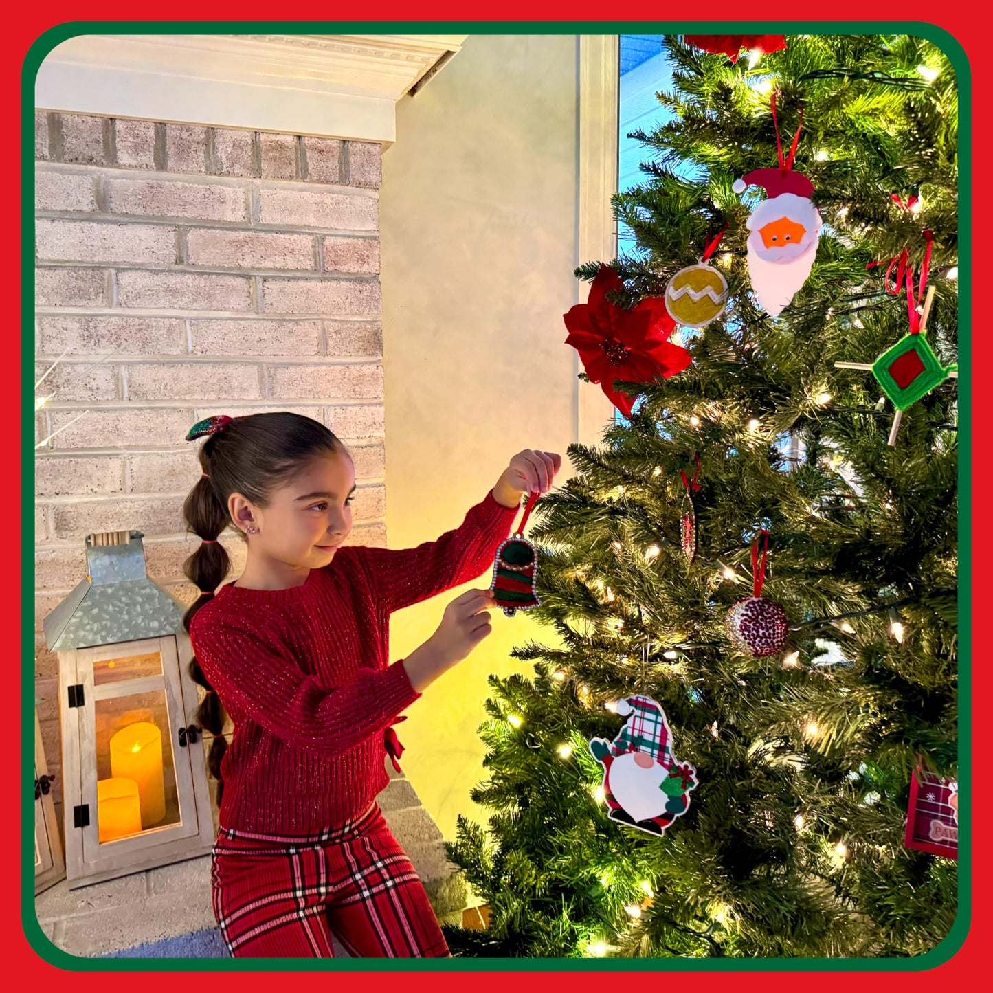 Butterfly EduFields Santa’s Craft Christmas Activity Kit | Holiday Arts & Crafts Set for Kids Ages 4 5 6 7 8 | Make 20+Ornaments with Wood Painting, Bead Crafts & Gem Art | Christmas Decoration Kit
