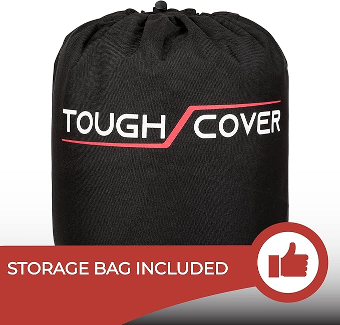 Tough Cover Snow Blower Cover - Standard Size, Basic Black, Waterproof Cover Protection, Heavy Duty Tear-Resistant Marine-Grade Fabric, Universal Fit for Two Stage Snow Blowers