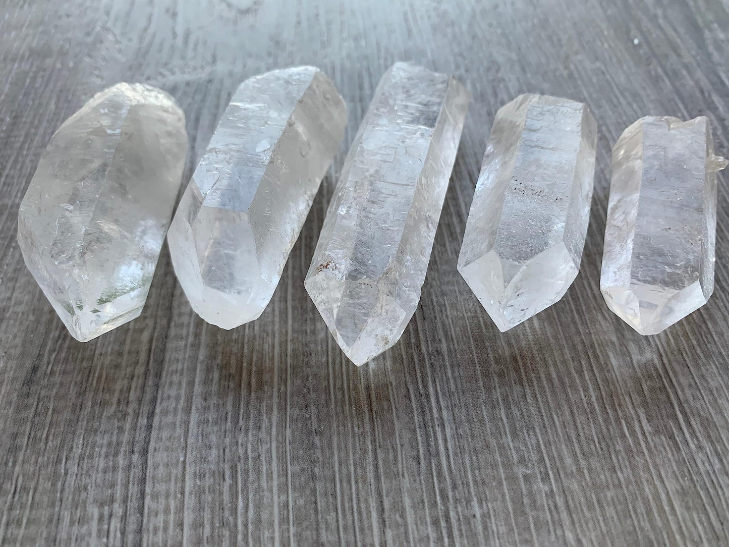 WHOLESALE Raw Clear Quartz Points, Natural Clear Quartz Points, Clear Quartz Points Healing Crystals (Clear Quartz Points, 1 Pound)